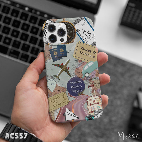 AC557 - Travel Collage - Aesthetic Mobile Case – Myzan