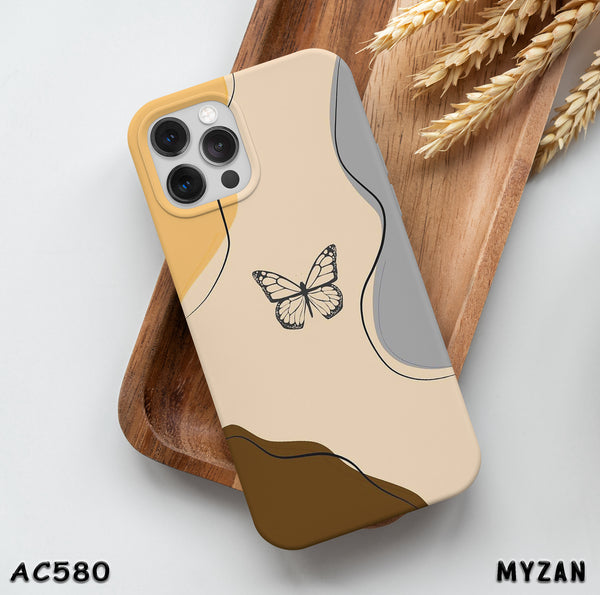 AC580 - Brown Butterfly - Aesthetic Mobile Case