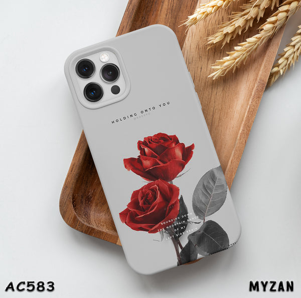 AC583 - Red Rose - Floral Mobile Case