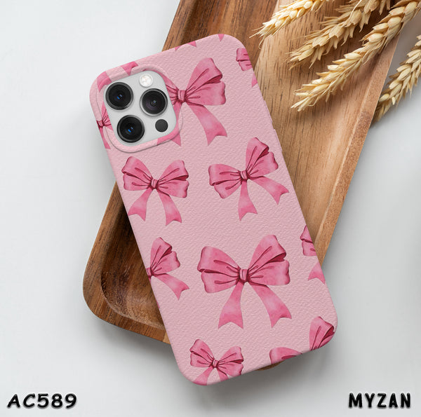 AC589 - Pink Bows - Aesthetic Mobile Case