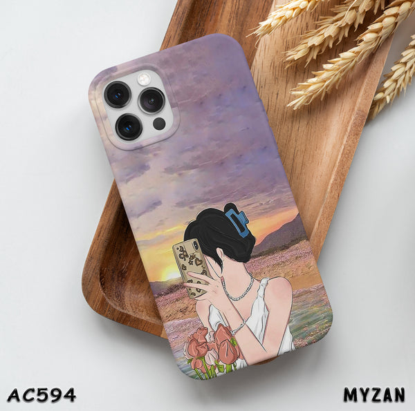 AC594 - Selfie Girl - Aesthetic Girl Mobile Case