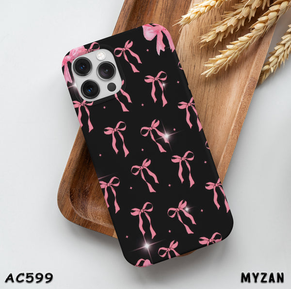 AC599 - Pink Bows - Aesthetic Mobile Case