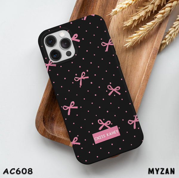 AC608 - Pink Bows - Aesthetic Mobile Case