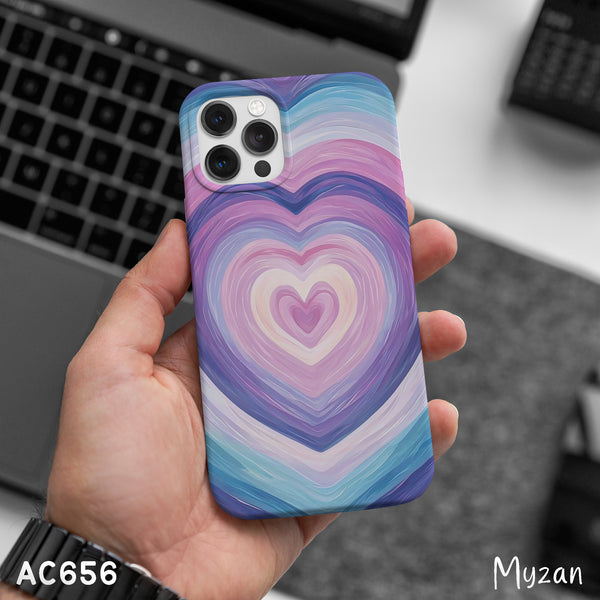 AC656 - Purple Heart Tunnel - Aesthetic Phone Case