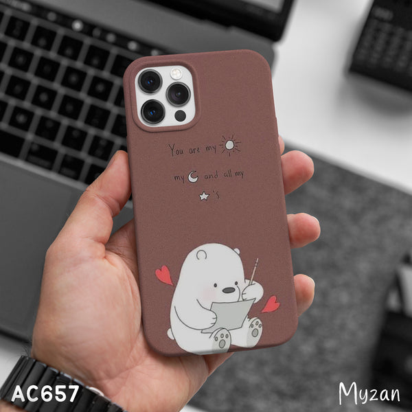 AC657 - Minimalist Ice Bear - Aesthetic Phone Case
