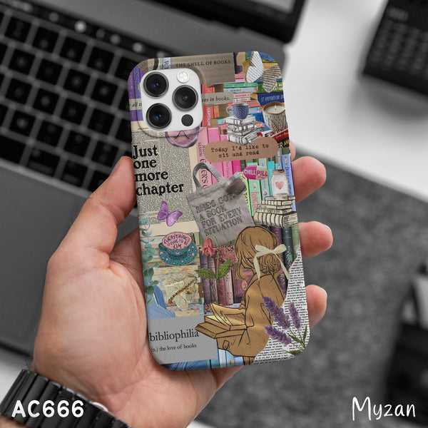AC666 - Vintage Book Club Collage - Aesthetic Phone Case