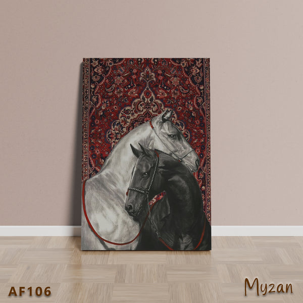 AF106 - Arabian Horses - Persian Frame