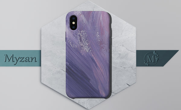 RC054 - Purple Marble Mobile Case - Myzan