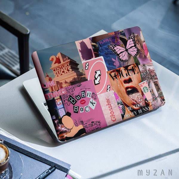 LS003 - Pink Collage - Aesthetic Laptop Skin