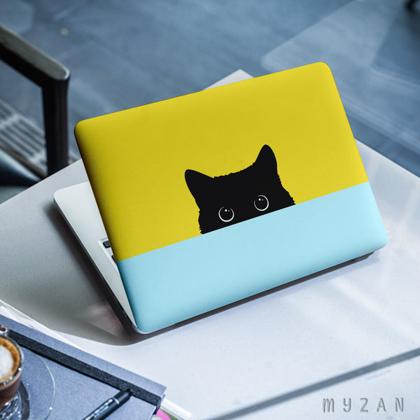 LS031 - Minimalist Cat - Aesthetic Laptop Skin