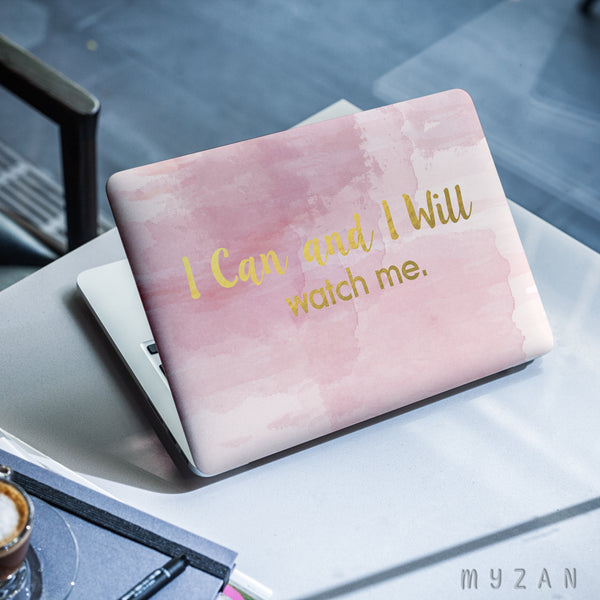 LS037 - I Can And I Will - Quote Laptop Skin