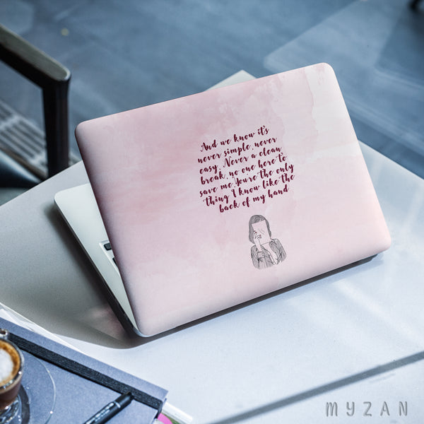 LS038 - Lofi Pink - Quote Laptop Skin