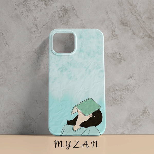 RC197 - Girl With Book - Aesthetic Girl Mobile Case