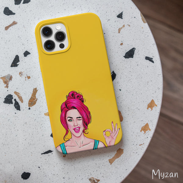 RC112 - Pop Art Girl Aesthetic Mobile Case