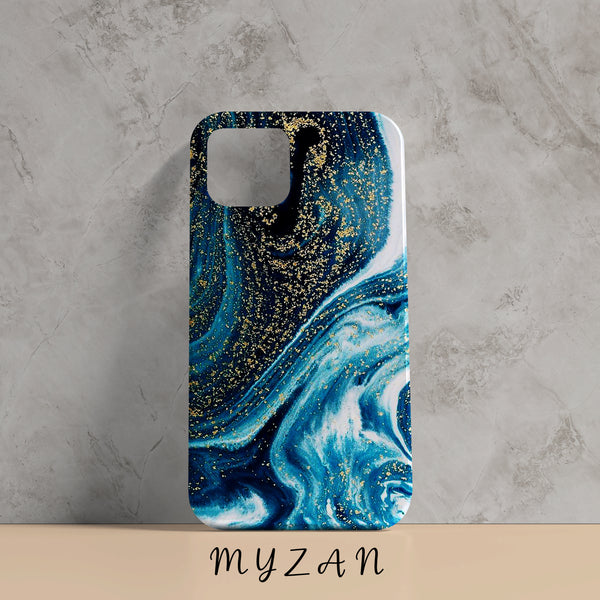 RC128 - Blue Marble Pattern Mobile Case