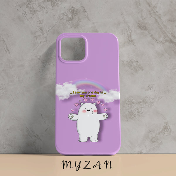 RC145 - Purple Aesthetic Bear Mobile Case