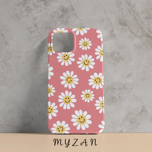 RC146 - Smile Face Floral Mobile Case