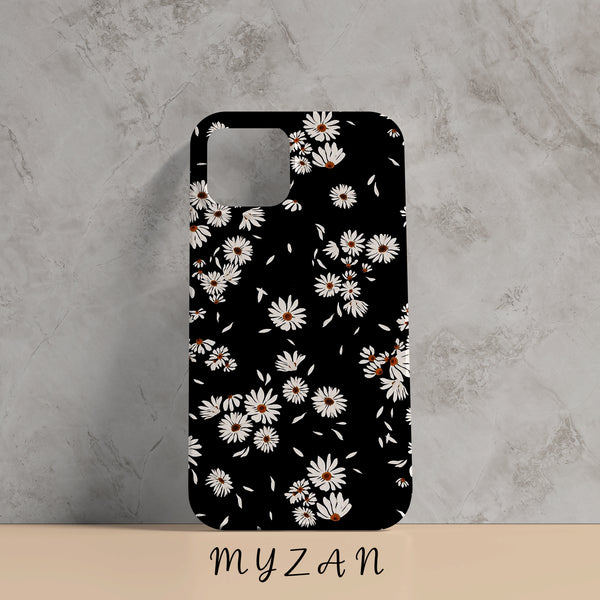 RC178 - Black Floral Mobile Case