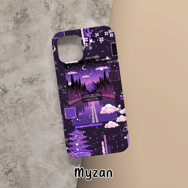 RC227 - Trees & Clouds - Aesthetic Mobile Case
