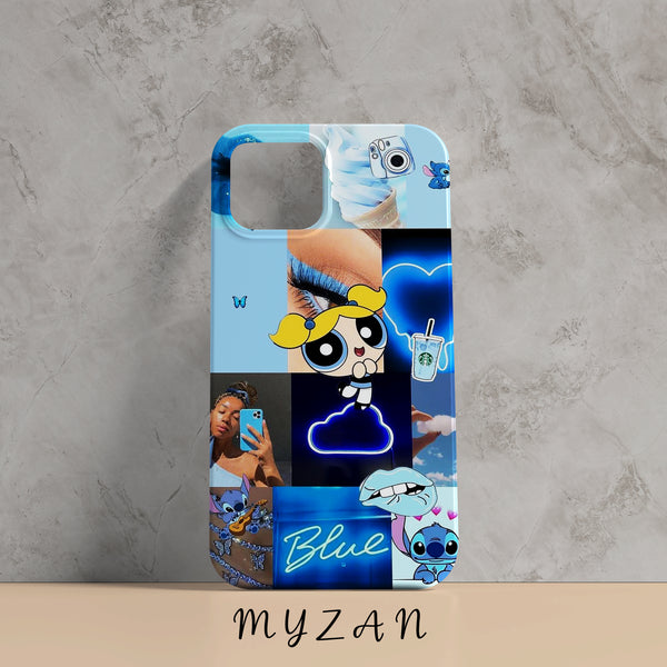 RC239 - Blue Aesthetic Collage Mobile Case