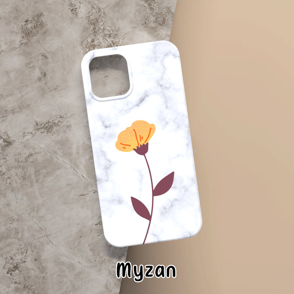 RC262 - Spring Tulips Floral - Marble Mobile Case