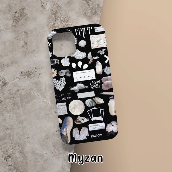 RC294 - Aesthetic Black Mobile Case