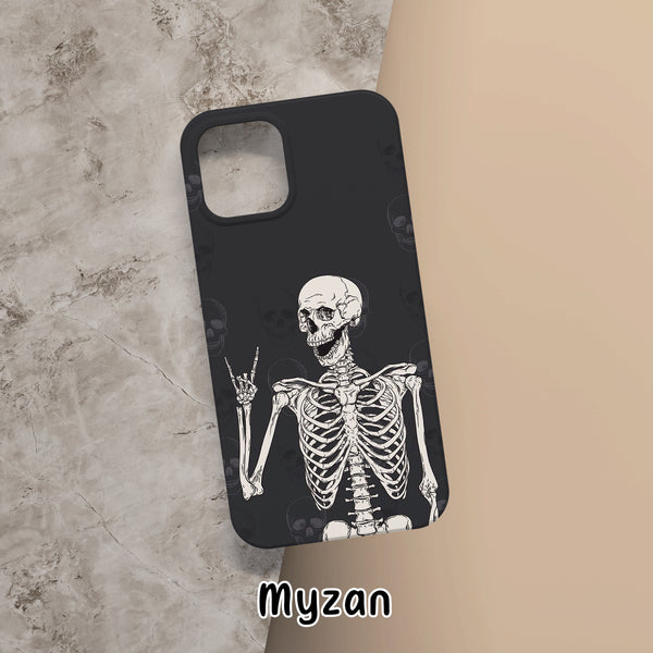 RC301 - Aesthetic Halloween Skaleton Mobile Case