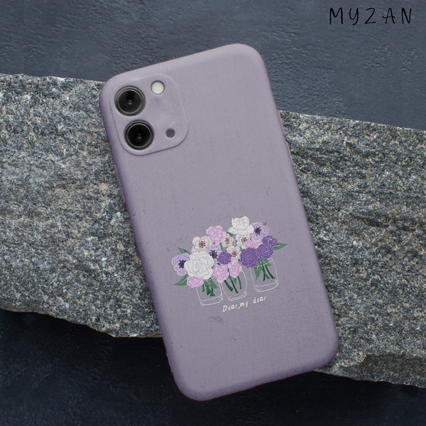 RC324 - Purple Aesthetic Floral Mobile Case