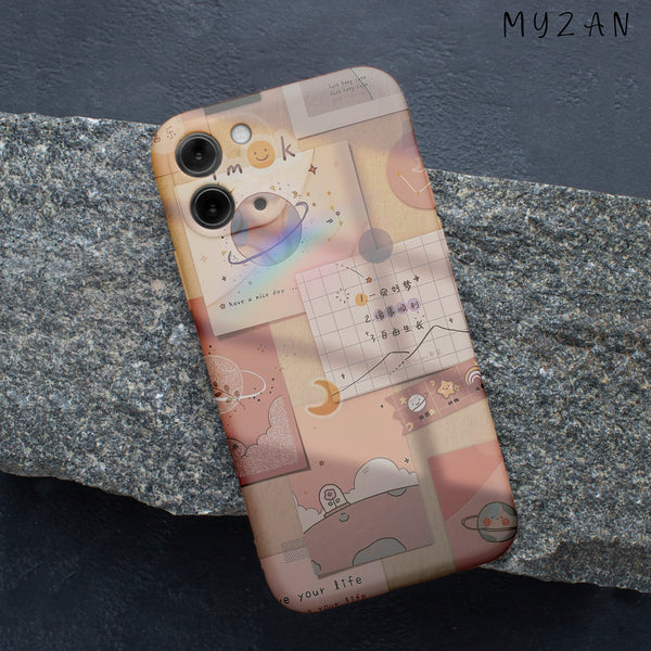 RC327 - Japanese Words Aesthetic Sticker Mobile Case