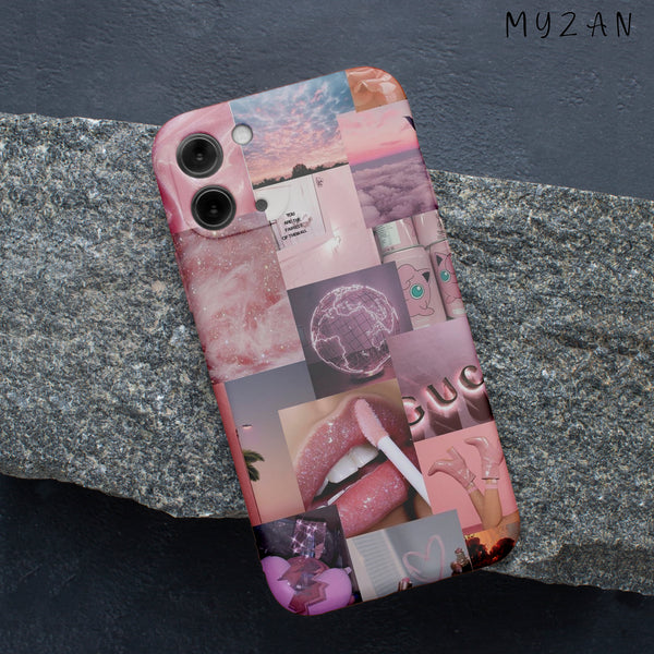 RC352 - Pink Aesthetic Collage Mobile Case