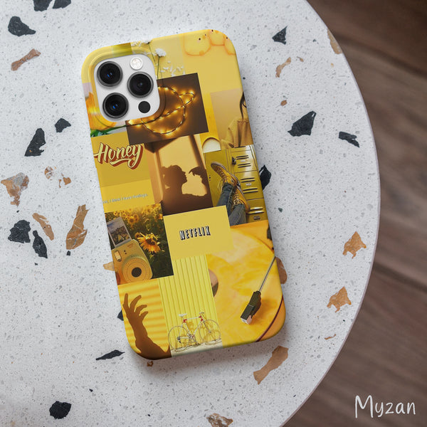 RC409 - Yellow Aesthetic Collage Mobile Case