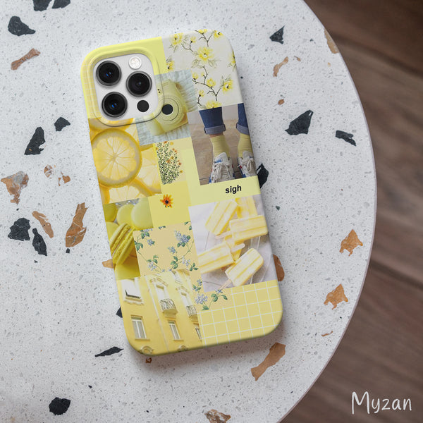 RC446 - Yellow Collage - Aesthetic Mobile Case