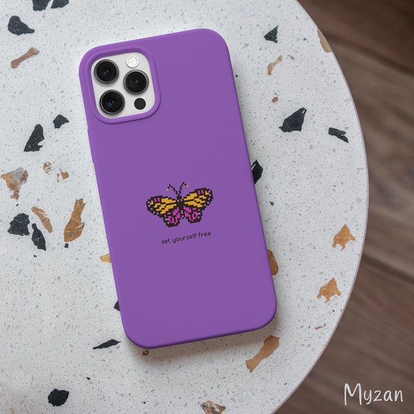 RC475 - Purple Butterfly - Aesthetic Mobile Case