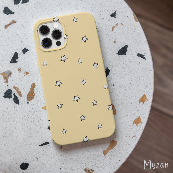 RC478 - Yellow Starry - Galaxy Mobile Case