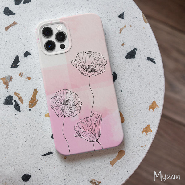 RC500 - Pink Aesthetic Floral Mobile Case