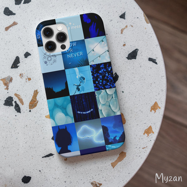 RC536 - Blue Collage - Aesthetic Mobile Case