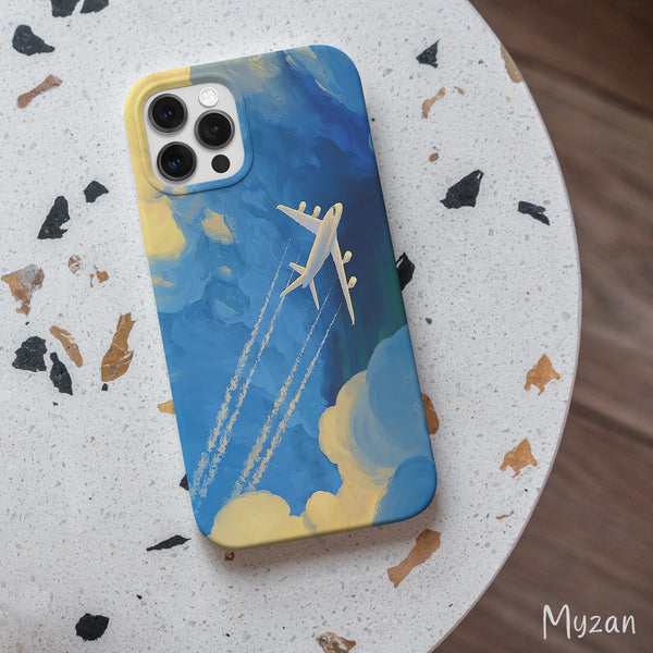 RC538 - Plane In The Clouds - Travel Mobile Case