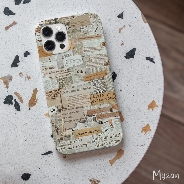 RC540 - Newspaper - Aesthetic Mobile Case