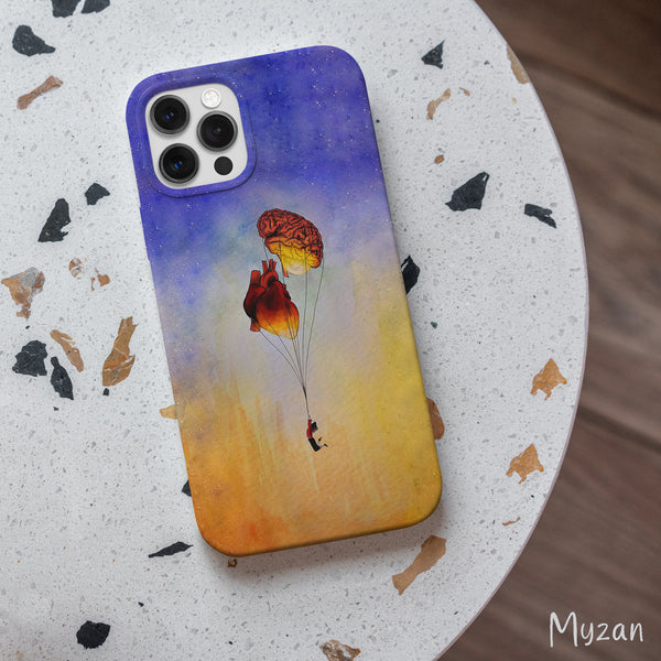 RC544 - Heart & Brain Art - Aesthetic Girl Mobile Case