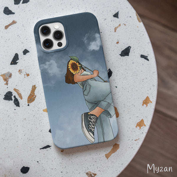 RC549 - Floral - Aesthetic Girl Mobile Case