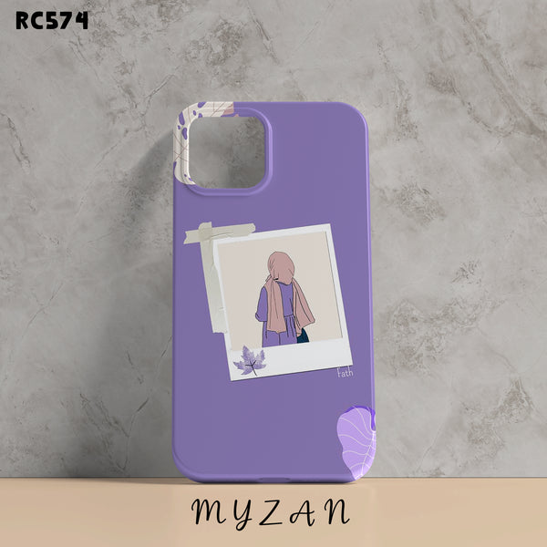 RC574 - Purple Aesthetic - Hijab Girl Mobile Case