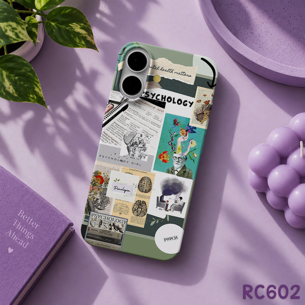 RC602 - Mental Health & Psychology Collage - Aesthetic Phone Case