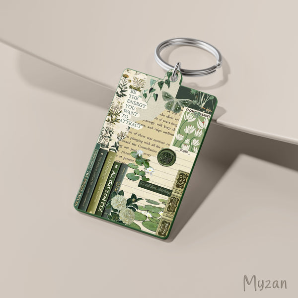 RK032 - Vintage Green Aesthetic Keychain