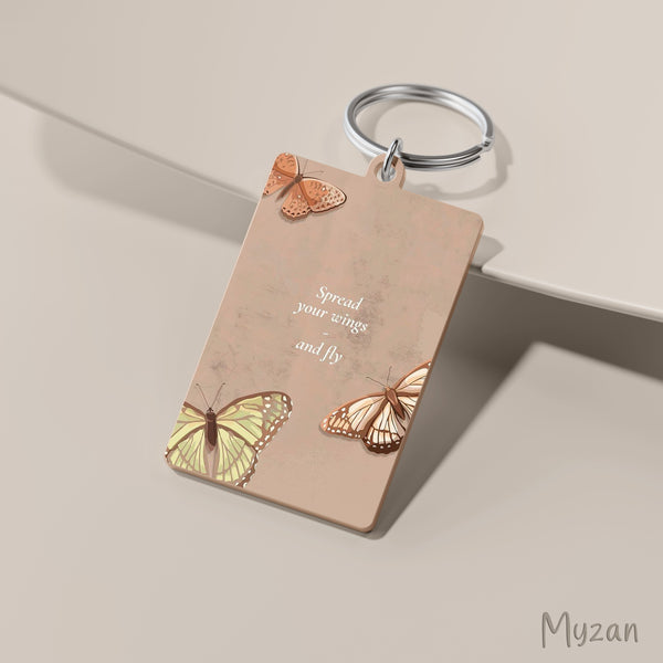 RK035 - Spread Your Wings & Fly - Butterfly Keychain