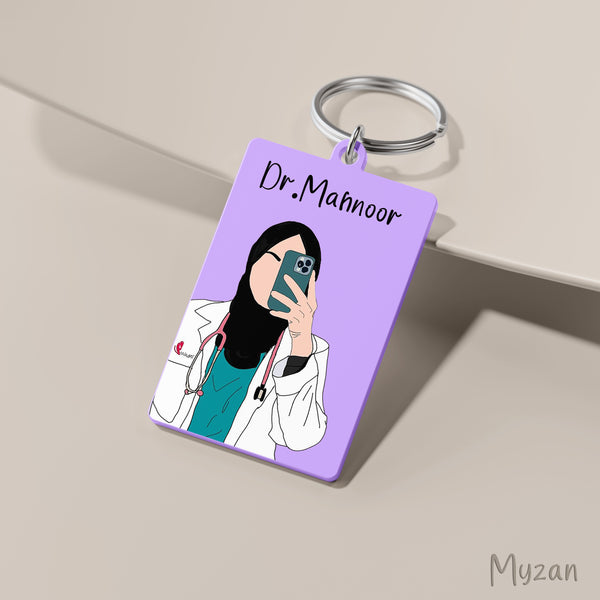 RK045 - Hijab Doctor Keychain