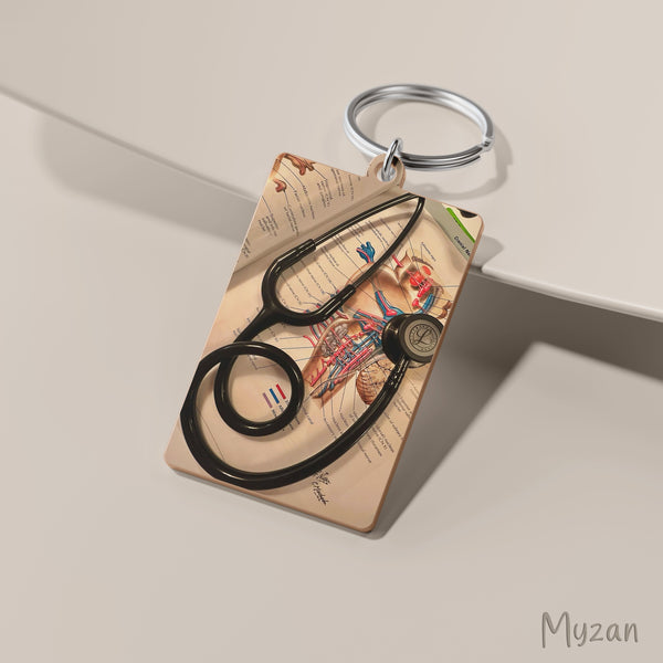 RK050 - Stethoscope - Doctor Keychain